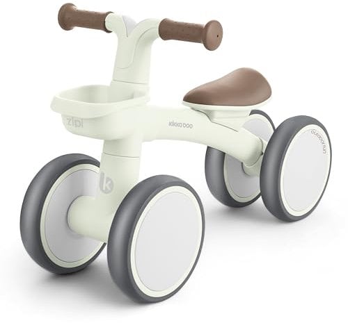 KikkaBoo ZIPI Fahrrad ohne Pedale, Von 1 bis 3 Jahren Ride-on, Baby-Fahrrad, Laufrad mit Korb, einstellbar, Kinderspielzeug, Baby-Geschenk, Minze