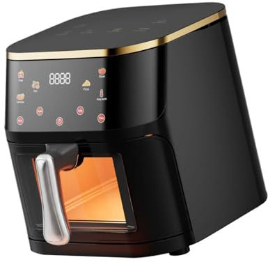 Friggitrice Ad Aria 10L per Cottura E Preparazione, Visualizzazione