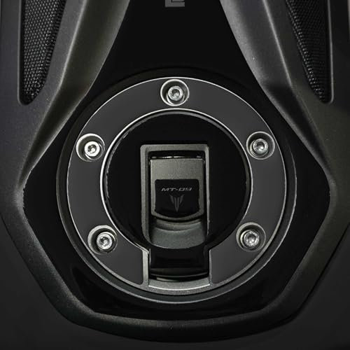 labelbike - 3D Harz Aufkleber Motorrad Dekoration und Schutz Tankdeckel kompatibel mit Yamaha MT 09 2024-2025 Farbe: Grau
