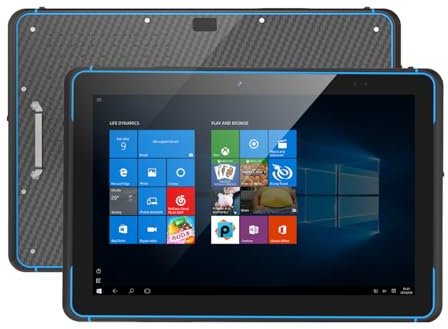 HUGEROCK 10.1 Rugged Windows 11 Tablet with Built-in Barcode Scanner, N5105 Processor, 8GB RAM, 128GB Storage, IP68 Waterproof & Drop Resistant – Industrial Tablet for Warehouse, Retail & Logistics