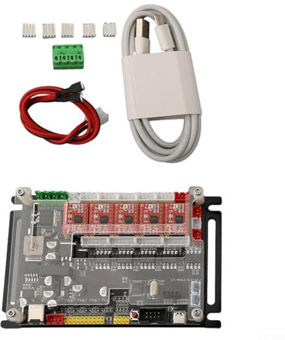 Für GRBL 4-Achsen, Schrittmotor-Treibersteuerung, CNC-Fräser, Gravierschneider, 32-Bit-Steuerplatine, für Graviermaschinen-Spindelsteuerung