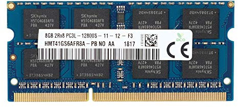 Pqahffowr DDR3L 8GB 1600MHz 1.35V PC3L - Memoria Ram para ordenador portátil, módulos de memoria para ordenador portátil, compatible con doble canal de doble cara (16 chips)