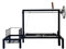 Barbecue Argentine avec brasero - #TallerDelBBQ en acier renforcé avec système relevable | Fabriqué à la main par un atelier du BBQ | pour bois ou charbon | Style Santa Maria