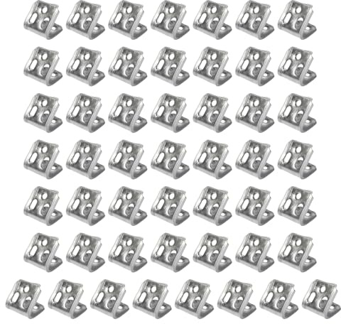 50pcs Heavy Duty 5 Loch Spring Clips Möbel Reparatur Befestigungsmittel Möbelsofa Feder Haken Hardware Dauerhaftes Haushaltsbettzubehör
