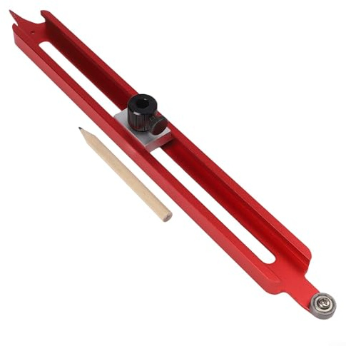 Konturenlehre, 300 mm, verstellbares Anreißwerkzeug mit Stifthalter, zum Nachzeichnen unregelmäßiger Formen, Aluminiumlegierung, Bau, Heimwerker und Heimwerker-Projekte