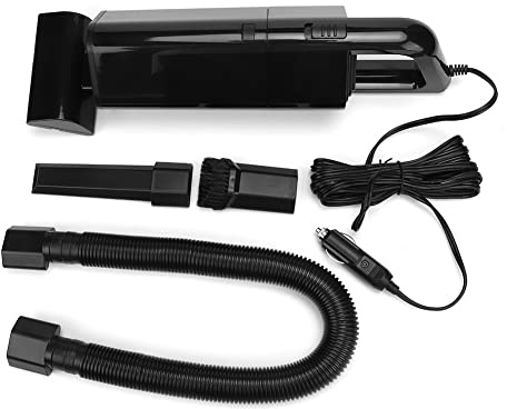 Pyltha Aspirateur Voiture Portable 12V 120W 4000PA Compact Léger - Puissant Aspiration, Utilisation Humide et Sèche, Nettoyage Facile (Noire)