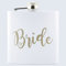 LASERMADE Wedding Bride Bridal Hen Party White 6oz Hip Flask