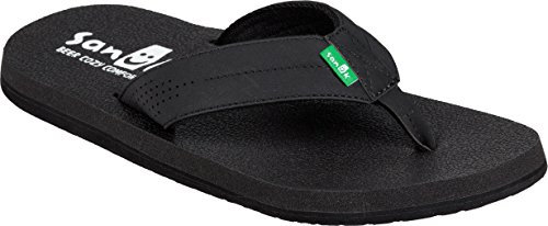 Sanuk Herren Beer Cozy Coaster Flipflop, Schwarz, 47 EU