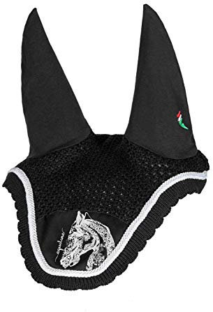 Equiline Fliegenmütze Holly, vollblut/Warmblut | Schwarz