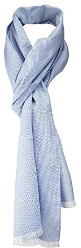 TigerTie Unisex Schal Pique in uni gemustert - Größe 180 x 28 cm