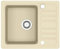 vidaXL Fregadero de Cocina de Granito con un Seno Lavabo Cocina Fontanería Piezas de Fontanería y Bricolaje Resistente Pileta Escurreplatos Beige