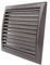 Universal Brown Vent Cover with Fly Mesh for 100, 125 or 150 mm Diameter Holes. for Cooker Hoods, Bathroom Extractor Fans, Tumble Dryers. 193x188mm