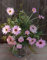 artplants.de Gerbera Kunststrauß Makana, Ranunkel, Rose, rosa, 45cm - Blumenstrauß künstlich/Kunstgerbera