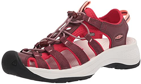 KEEN Astoria West Damen-Sandalen mit offener Zehenpartie, rot, 39.5 EU