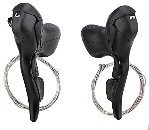 1 Paar Rennrad Schalthebel, 3 x 10 30 Speed Geschwindigkeit Dual Control Schalthebel für Mountainbike Lenker Bremshebelgriffe zum Radfahren (L3 x R10 Speed)