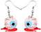 NEWEI Halloween Horrible Augapfel Ohrringe Halloween Schmuck Für Frauen Mädchen Geschenk Charms (Blut)