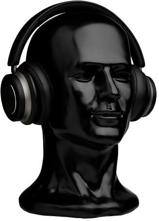 CRAZY HEADS Human Head XL Dekokopf Kopfhörerständer Helmständer Mützenständer Mannequin Headset Farbe SCHWARZ