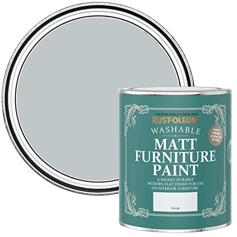 Rust-Oleum Light Blue Furniture Paint in Matt Finish - Icecap 750ml