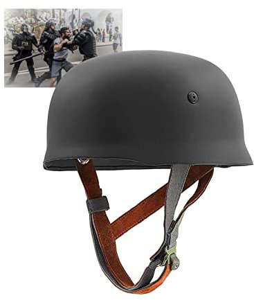 ZRHXG M38 Deutscher Helm, explosionsgeschützte Helme for Fallschirmjäger, Kopfschutz, taktischer Helm, geeignet for Film, Parade, Militärfan, Training CS