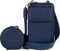 styleBREAKER Damen Taschen Set 2-Teilig Mini Bag mit Handy Fach und RFID Schutz, Umhängetasche, Handytasche, Crossbag 02012385, Farbe:Dunkelblau