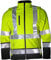 Mediablue Softshell Warngelb Arbeitsjacke Wasserdicht Winterjacke Warnjacke Fleecefutter (XXL)