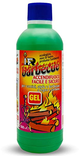 Rosselli INSTAGRILL Gel Accendifuoco Facile e Sicuro per camini, stufe e Barbecue 500 ml