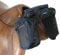 TrailMax Compact English Pommel Pocket Horse Saddle Bag; English Front Pocket Horse Saddle Bag w/Water Bottle Sleeve; English/Endurance/Australian Saddle Bags; Horse Saddle Bags for Trail Riding;Blue