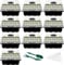 WY8 10 Pack Seed Trays Starter Kit, 120 Cells Reusable Greenhouse Seedling Starter Tray with Dome and Deep Base, Herb Garden Plant Humidity Adjustable Grow Kit Garden