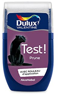 Dulux Valentine Peinture Testeur Crème de Couleur - Murs et Boiseries - Mat - Couleur Prune 30 ml