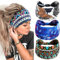 scicent Stirnband Damen 3 Stück Breite Elastische Weiche Boho Haarbänder Leopard Print Haarschmuck Mehrfarbig Haarreifen Damen - 14212