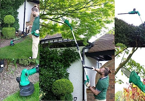 ECKMAN 3 in 1 Telescopic Hedge Trimmer Lopper Strimmer 20V Cordless Lightweight Power