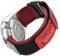 Ritche Ersatz-Uhrenarmband für Herren und Damen, Nylon, 22 mm, mit Schnellverschluss, Rot/Weiß, Elefant, Strumpffüller für Herren