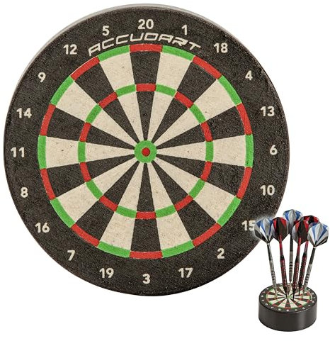 Accudart Mini Dart Dock – 7,6 cm selbstheilende Sisal-Dartscheibe – Offizielle Mini-Replik – Bewahren Sie Ihre Darts überall auf – Darts Nicht im Lieferumfang enthalten, Schwarz