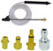 High Pressure Washer Sandblaster Kit, Wet Sand Blasting Kit with Lance & Transparent Siphon Hose & Adapter for Different High-Pressure Washers(A)