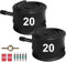 20 Zoll Fahrradschläuche 20 x 2.125/2.40 Heavy Duty Fahrradschlauch mit 32mm Schrader-Ventil und Montagezubehör (2er Pack)