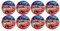 ALMACENESADAN, 5121, Pack fiesta cumpleaños; pack 8 platos de cartón 23 cm; de la licencia (Cars)