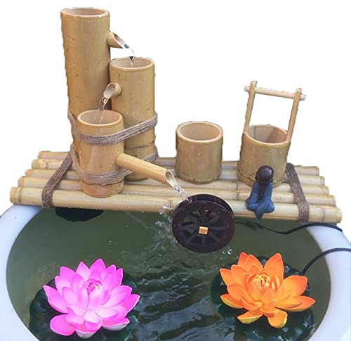 GartenwasserWasserspiele für den GartenVogelbadWasserpumpeBambusbrunnen und WassergärtenVerleihen Sie Ihrem Zen-Garten oder Hinterhof Glanz,7(90cm/35.4in) (7(90cm/35.4in)) Dekoration ()