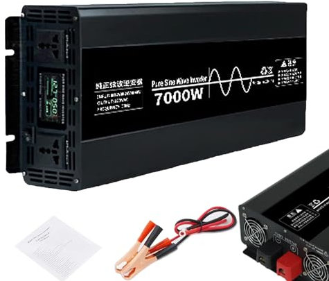 Onduleur à Onde sinusoïdale Pure 4500/7000/10000 W 12/24/48 V DC vers 110/220 V AC pour Voiture, convertisseur de Puissance adapté pour Machine à souder électrique 315, climatiseur 3,5 P,7000W-12V
