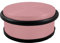HSI Türstopper Boden Edelstahl 95 x 40 mm, Rosa RAL3015 - Rutschfester Türstopper flach mit türschonendem Gummiring