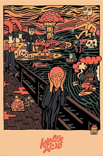 Pyramid International Killer Acid Poster Scream - A Psychedelic Twist on a Classic