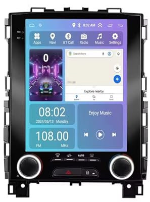 9.7 Pollici 2 Din Android 14 Auto Stereo Radio Per Renault Megane 2018-2021 con Car Play senza fili GPS Telecamera Posteriore Comandi al volante Bluetooth(SK5(3+32G))
