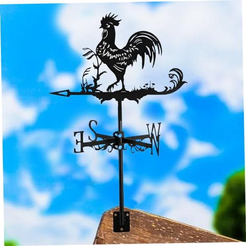 WXPXYBF Girouette en Forme de Coq Girouette en Fer Montage sur Toit Girouette Scène extérieure Poulet Rustique Girouette de Jardin pour Remise Jardin Cour Patio Décor, Girouettes pour Cour