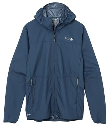 Rab Men's Windgather Hoody | Ultralight, Windproof Shell Jacket, for Hiking, Trail Running, & Climbing