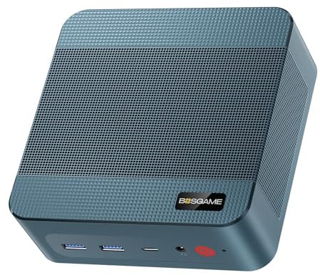 BOSGAME Mini PC Intel Core-i5 12600H(12C/20T, up to 4.5GHz) 32GB DDR4 512GB NVMe SSD, Dual LAN Mini Computers with 4K Triple Display,HDMI+DP+USB-C, WiFi 6E+Bluetooth 5.2