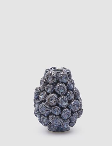 EDG Enzo De Gasperi Enzo De Gasperi Vase Ricciomare H 18 cm D 14 cm Keramik wasserdicht blau