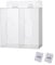 SagaSave Face Mask Dispenser, Acrylic Disposable Face Mask and Glove Dispenser Box Holder with Lid, Wall Mount Storage Container for Gloves, Shoe Covers, Hairnets (M)