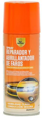 SPSIL Reparador y Abrillantador de Faros 200 ml - Restaura Faros Deteriorados y Amarillentos - Pasa la ITV sin Problemas