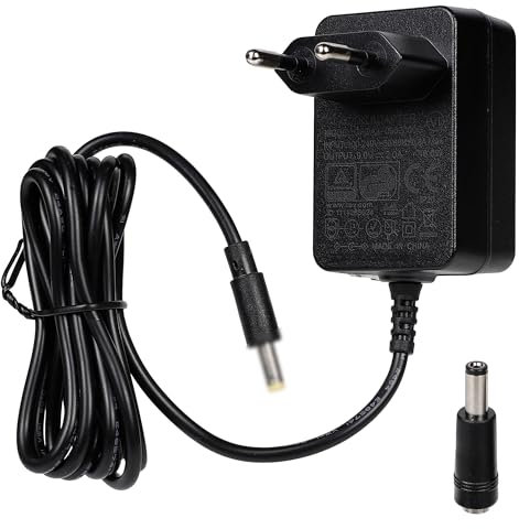 Carbosing 9V 2A Adaptateur Secteur Alimentation Chargeur Transformateur Compatible avec Philips PD7030/12 7 Portable Lecteur DVD Charge Rapide Détection Intelligente Puissance de Sortie élevée Noir