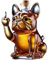 Muzrunq Bouteille de Whisky, 7x5x5 Pouces de Bouteille bulldogue française drôle 7x5x5 Pouces drôle Bulldog boullon montrant Son carafeur en Verre Transparent au Majeur pour Le vin, Tequila