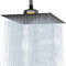 Katezon Pommeau de Douche Filtré, Pommeau de Douche Haute Pression Avec Filtre Pour Eau Dure, élimine le Chlore et les Substances Nocives, Pommeau de Douche Carré de 30cm (Noir Mat)
